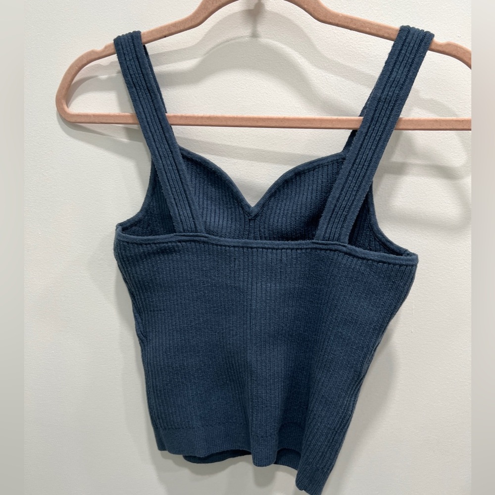 Abercrombie and fitch Ribbed Tank size Medium Blue - Picture 3 of 3